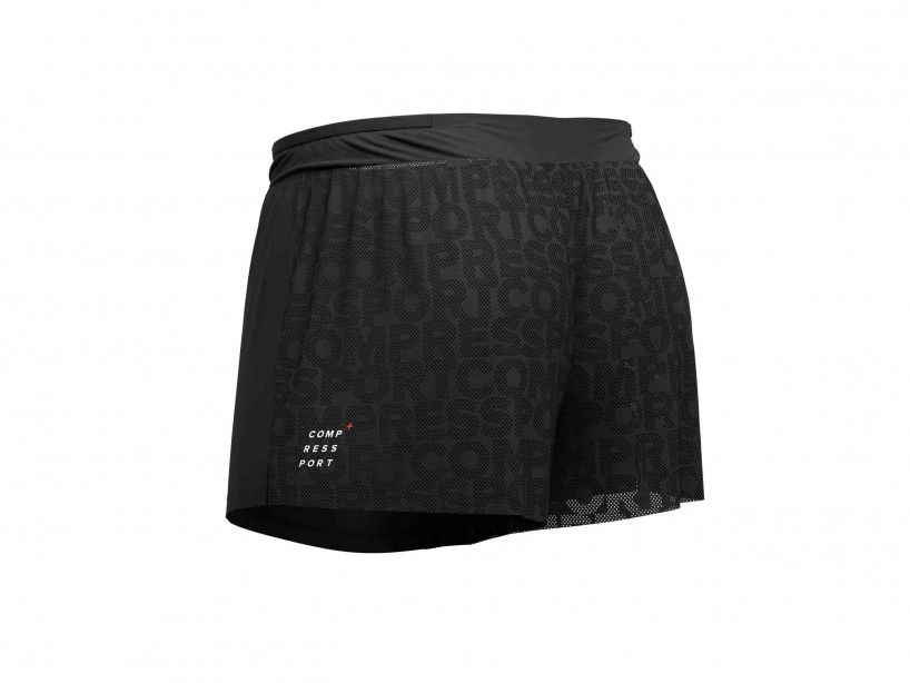 RACING SPLIT SHORT BLACK